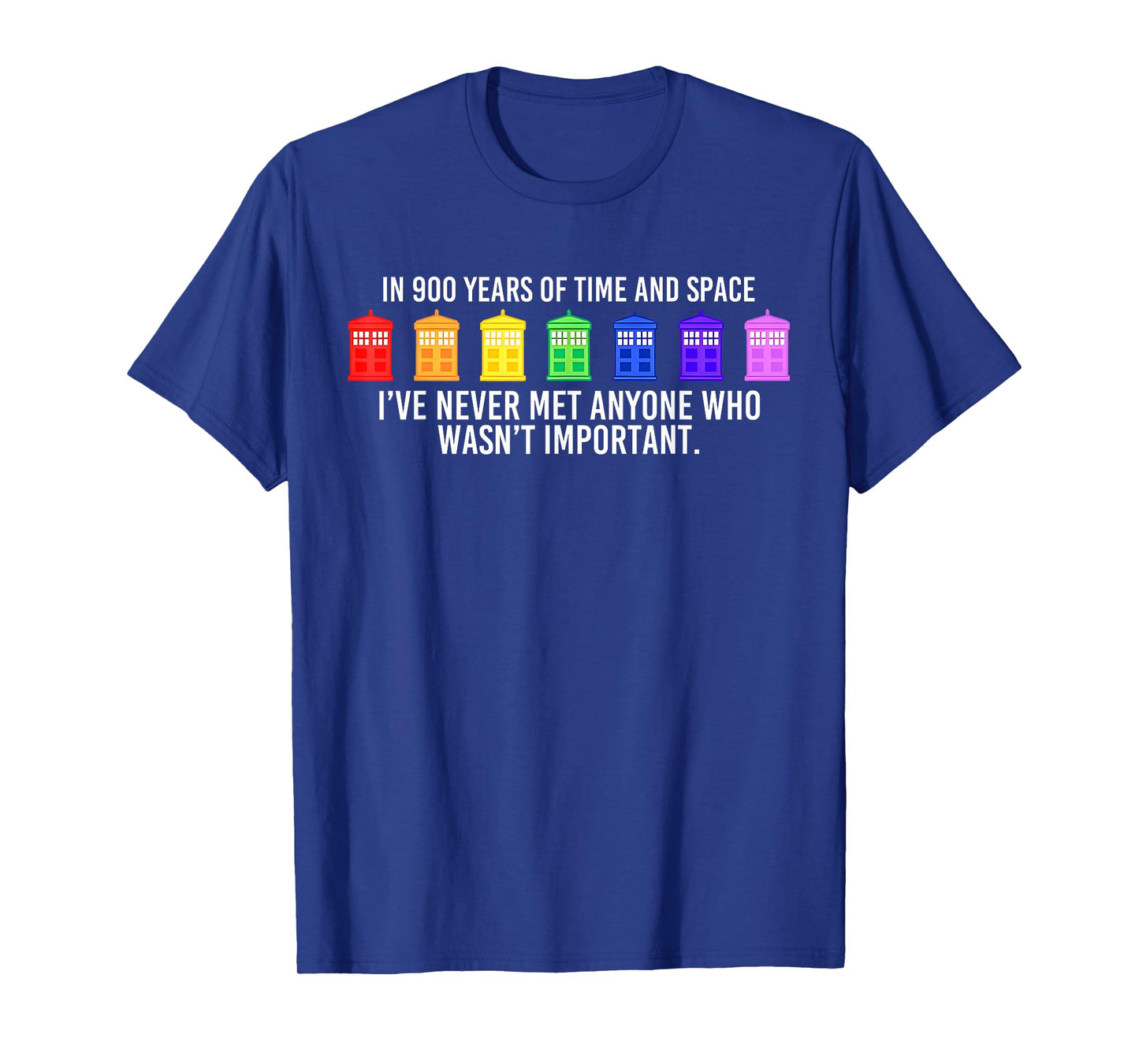 Funny In 900 Years Of Time And Space Rainbow Flag Graphic T-Shirt