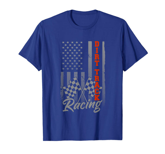 American Flag Racing Race Car USA Family Matching Pit Crew T-Shirt