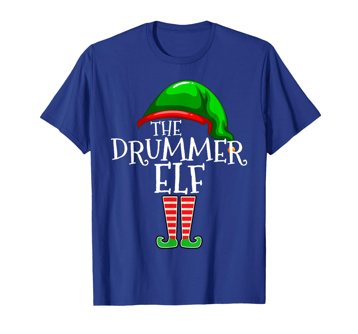 Drummer Elf Group Matching Family Christmas Gift Outfit Drum T-Shirt