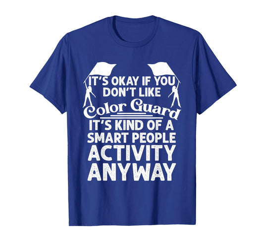 Funny Color Guard Design For Women Girls Spinning Flag Rifle T-Shirt
