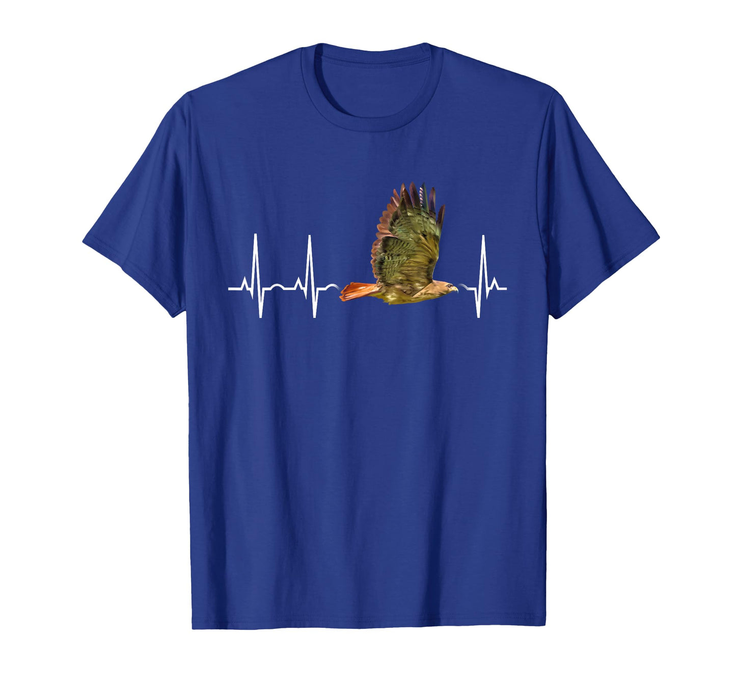 Red Tail Hawk Heartbeat Funny Birdwatcher Birding Buteo Gift T-Shirt