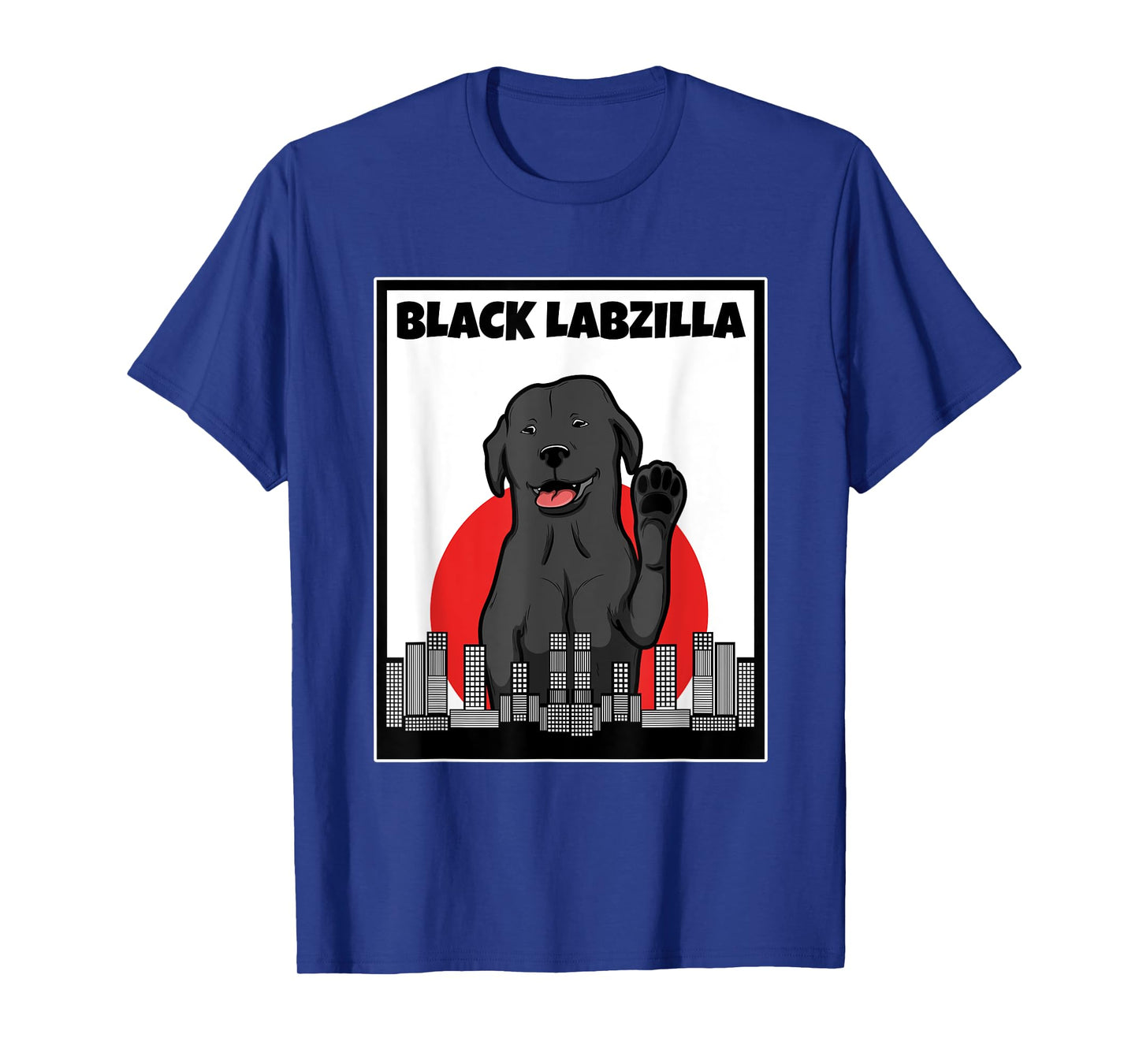 Black labzilla | Funny Lab Labrador Retriever Dogs Trendy T-Shirt