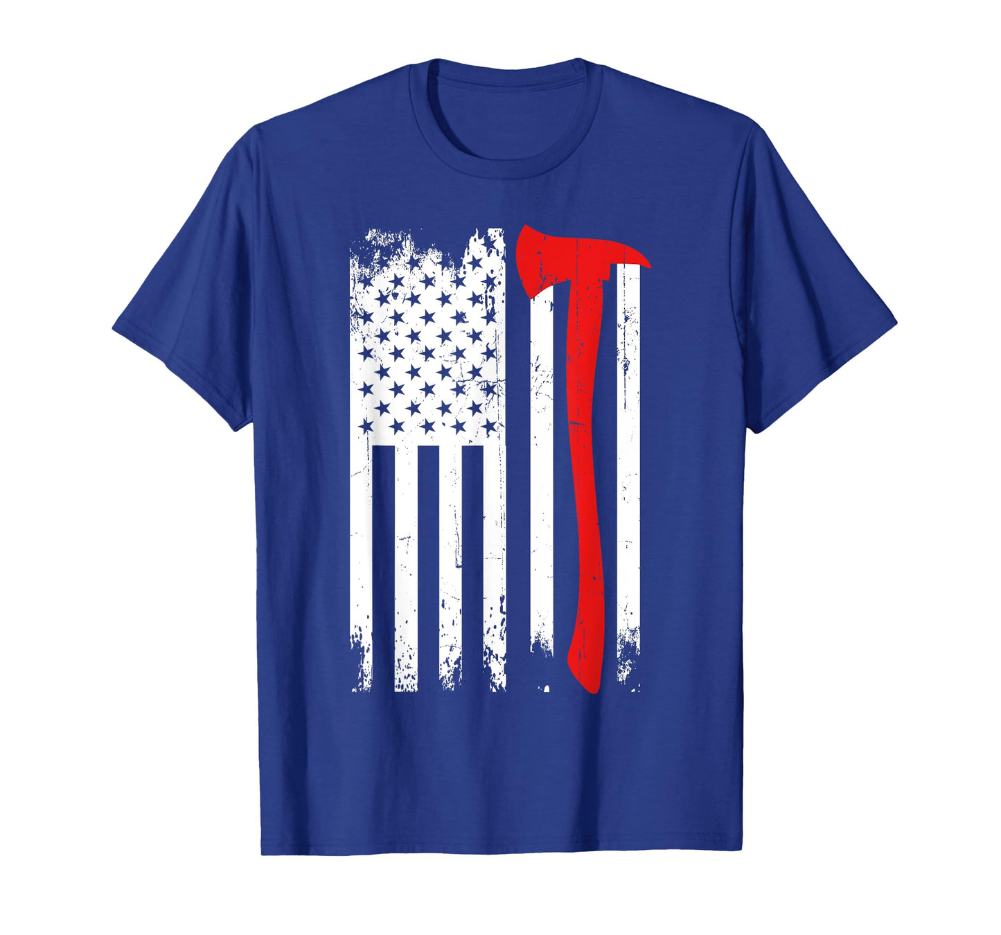 Firefighter Patriotic Fireman Firefighting Rescuer Volunteer T-Shirt