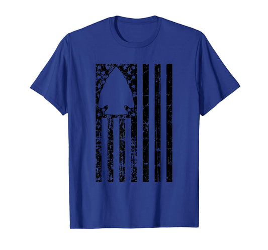 Arrowhead Collector American Flag Arrowhead Hunting T-Shirt