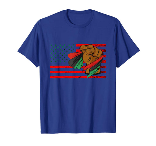 Black Liberation Flag Afro-American Pan African UNIA Flag T-Shirt