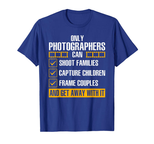 Cool Photographer Art For Men Women Photography Camera Lover T-Shirt