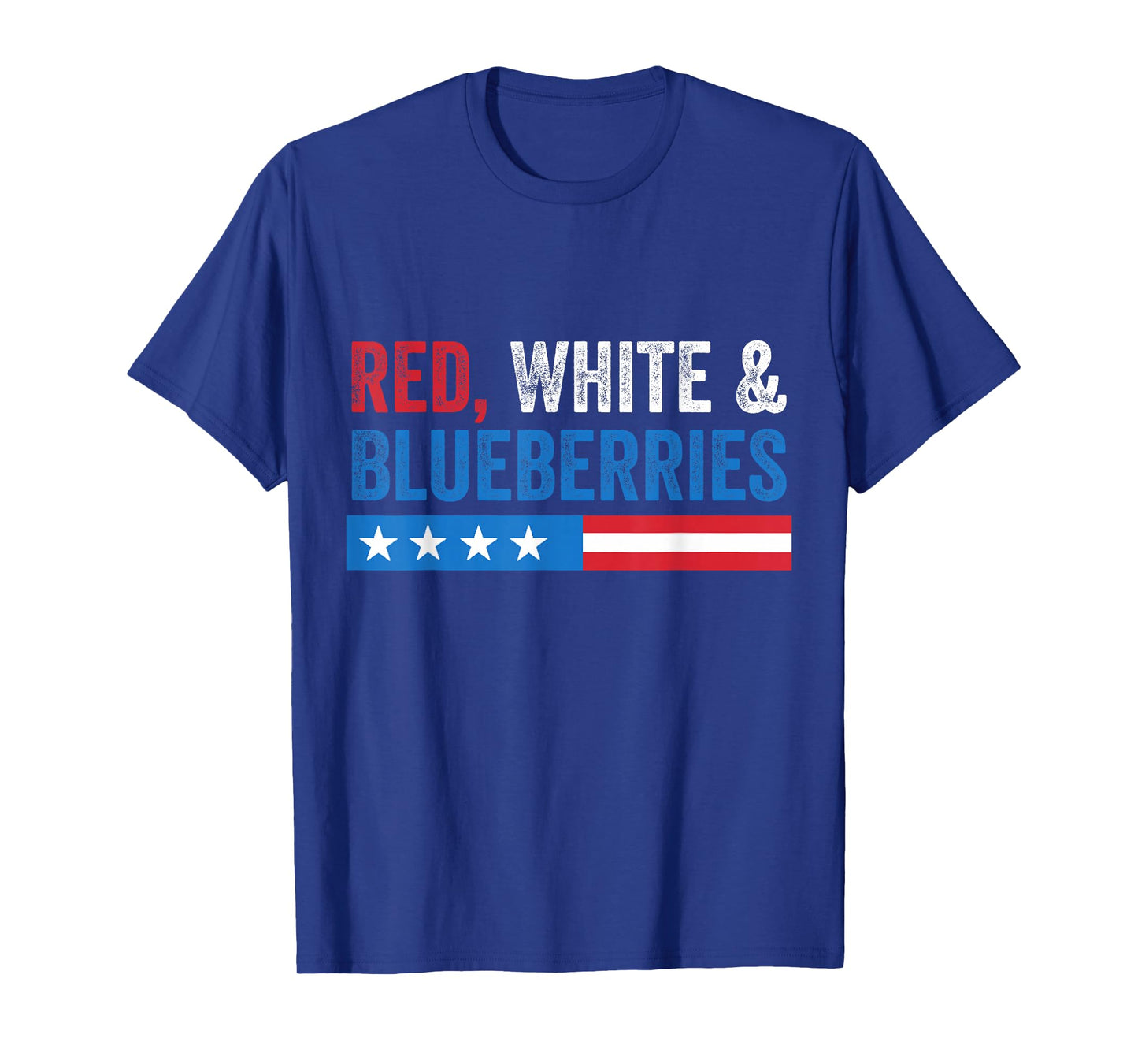 Red White and Blueberries Patriot USA Flag T-Shirt