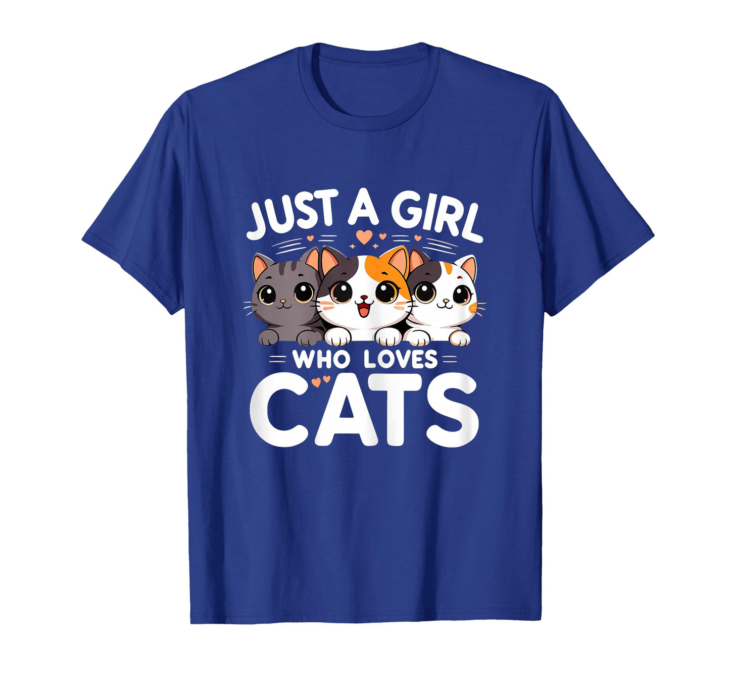 Just a Girl Who Loves Cats Cute Kawaii Kitten T-Shirt