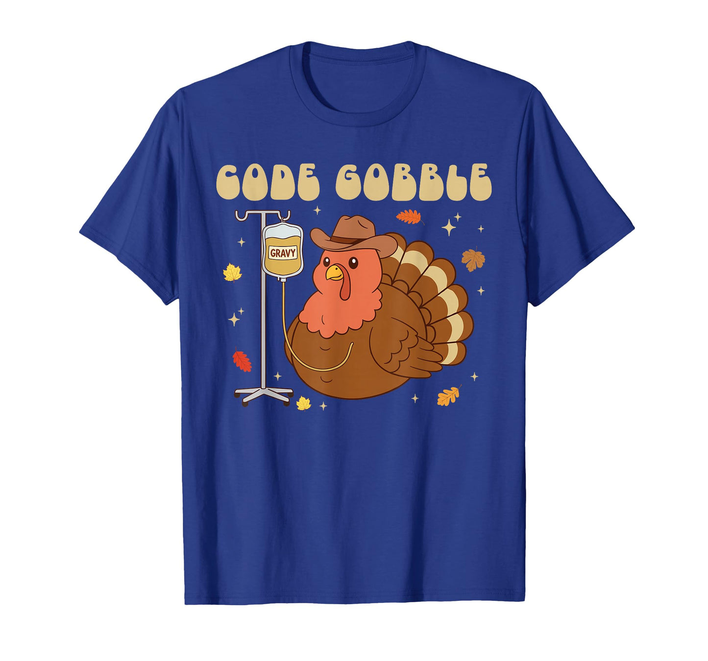 Code Gobble Funny Thanksgiving Nurse RN CNA Medical Turkey T-Shirt