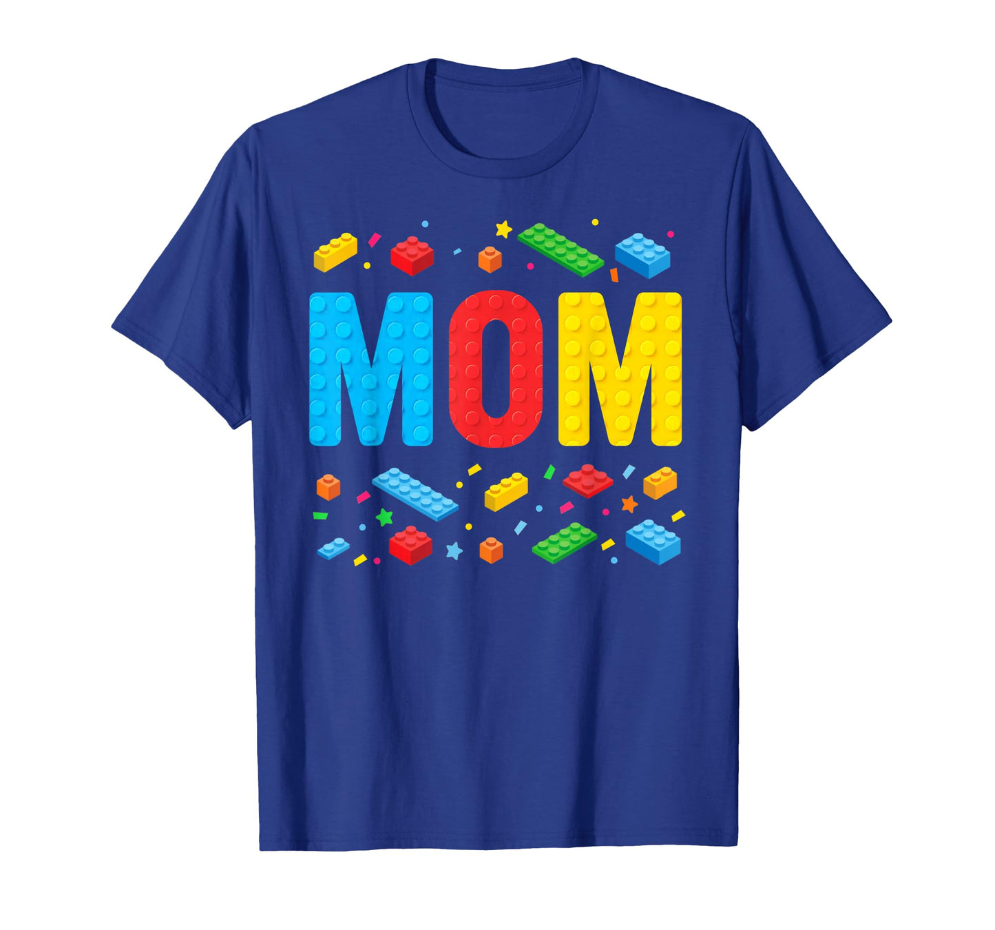 Mom Master Builder Building Bricks Blocks Family Mothers Day T-Shirt