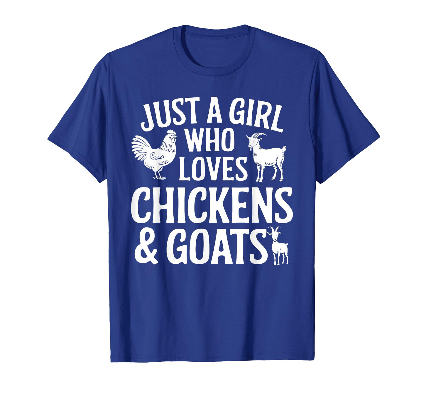 Cool Goat Design for Girls Women Animal Farming Goat Lover T-Shirt
