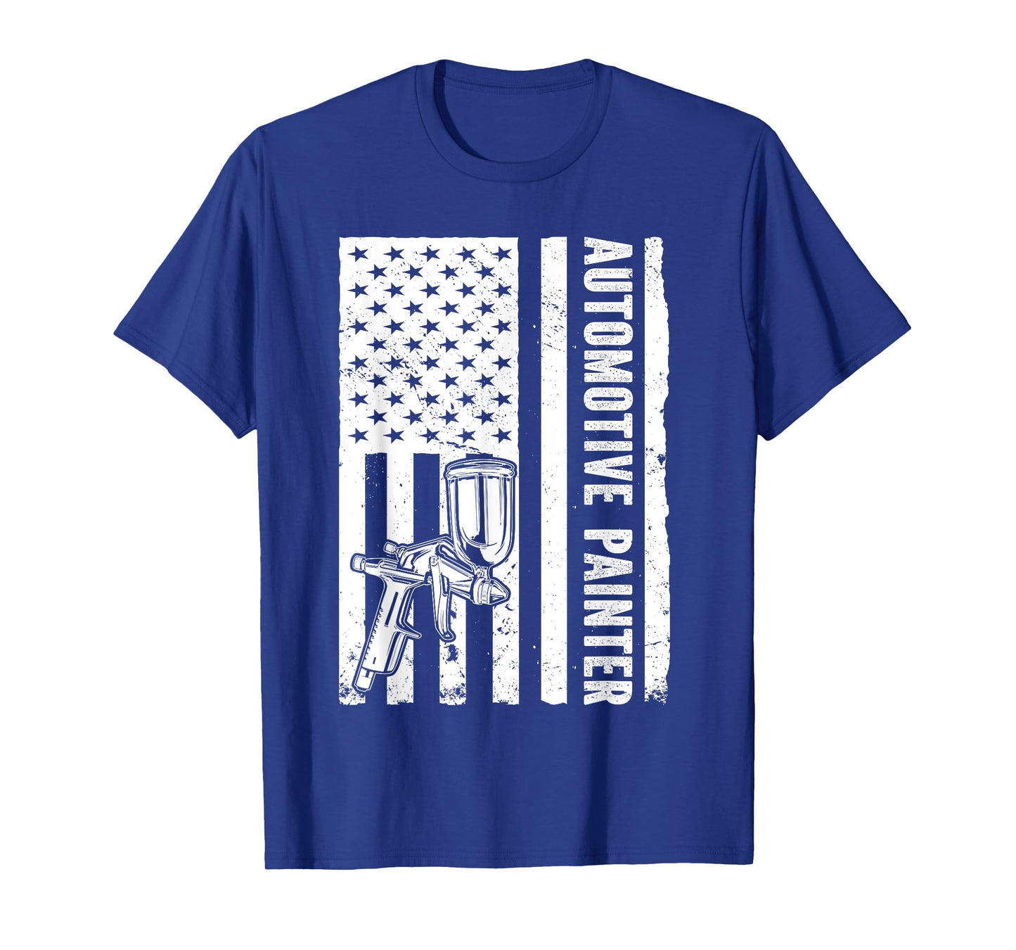 Auto Body Painter USA Flag Automotive Painter T-Shirt