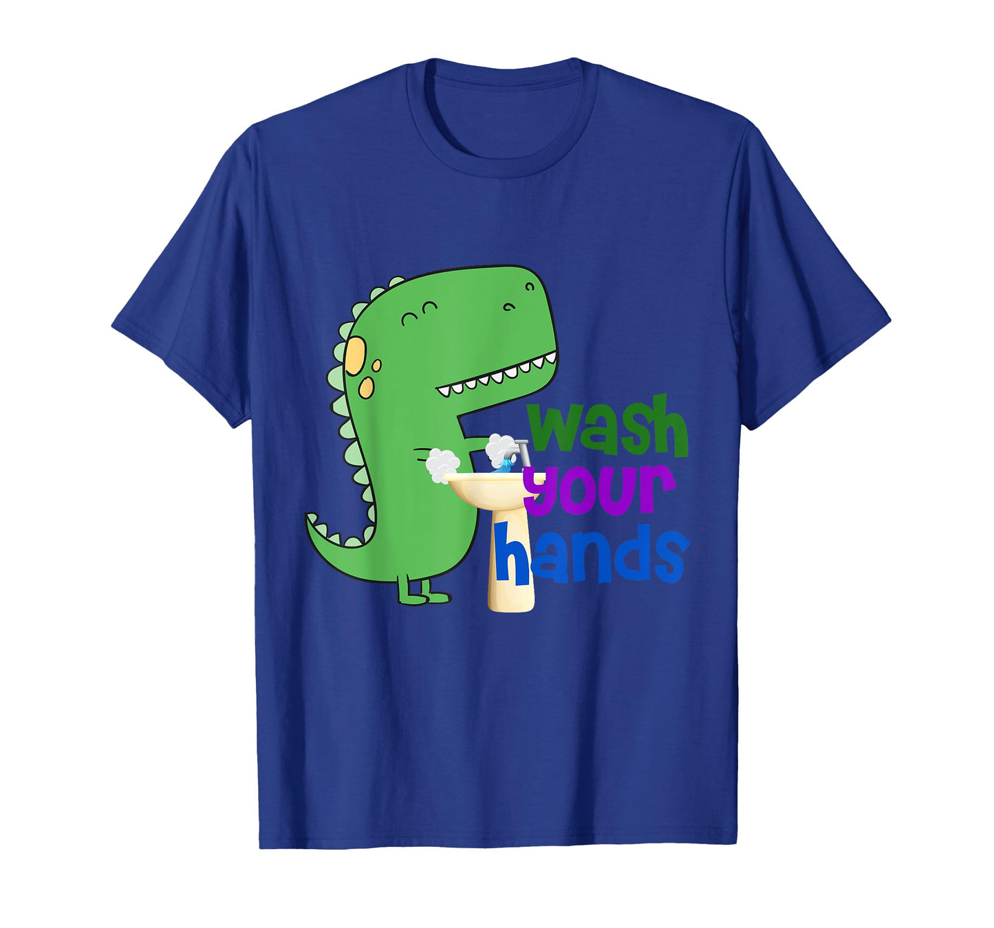 Cute Dino T-Rex Wash Your Hands T-Shirt