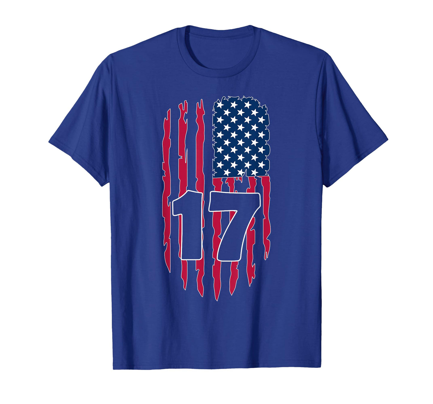 USA NUMBER 17 YEARS OLD BOY 17TH BIRTHDAY T-Shirt