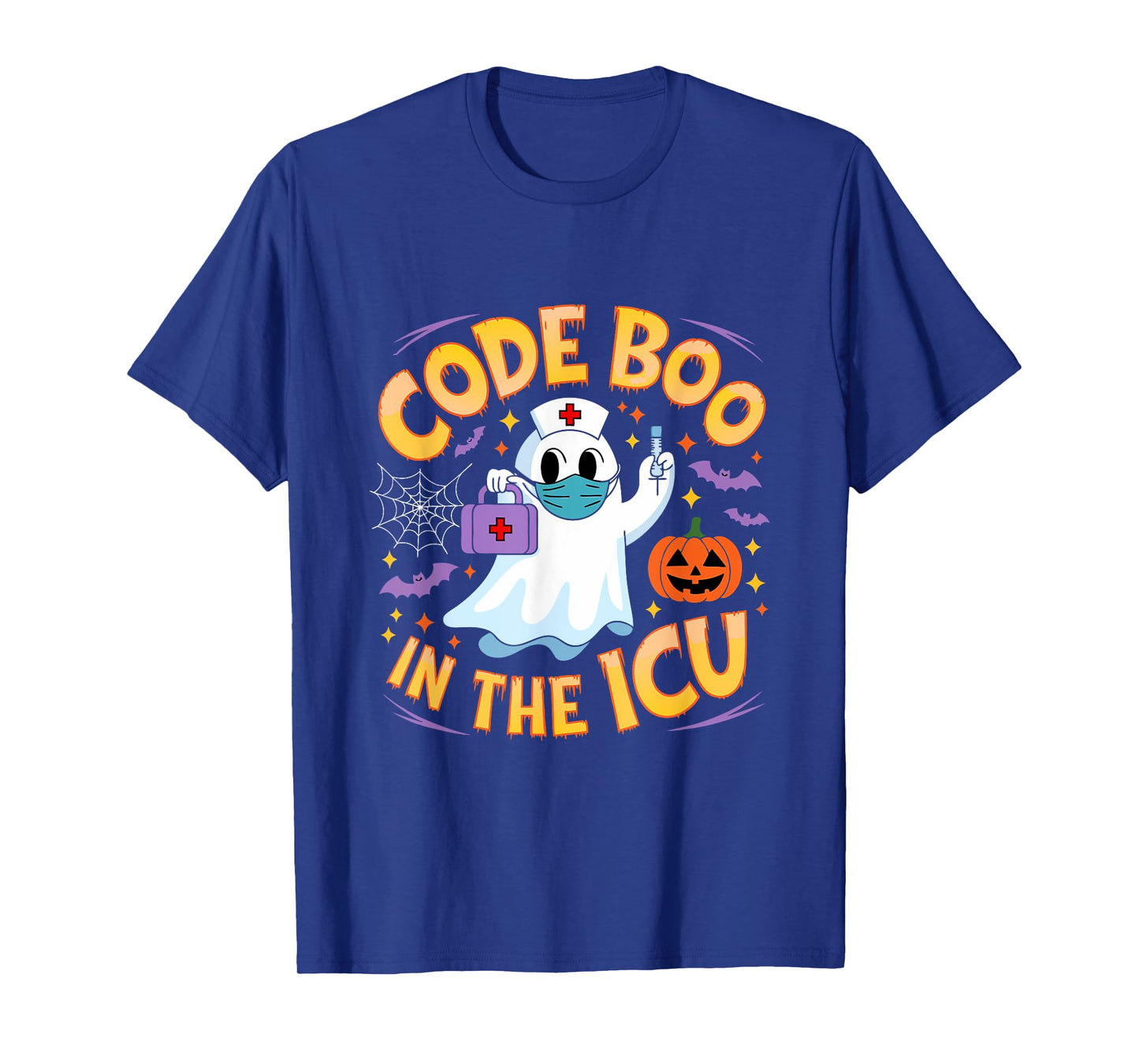 Code Boo in the ICU Ghost Nurse Halloween Design for Medical T-Shirt