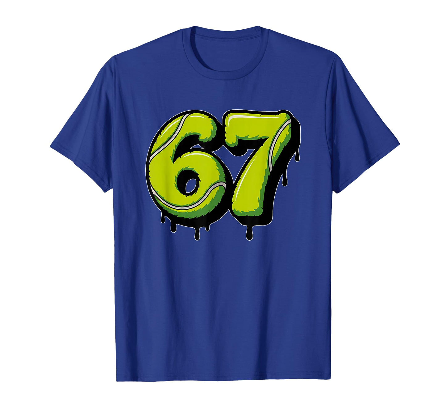 Tennis Drip Number 67 Or 67th Birthday Six Seven T-Shirt
