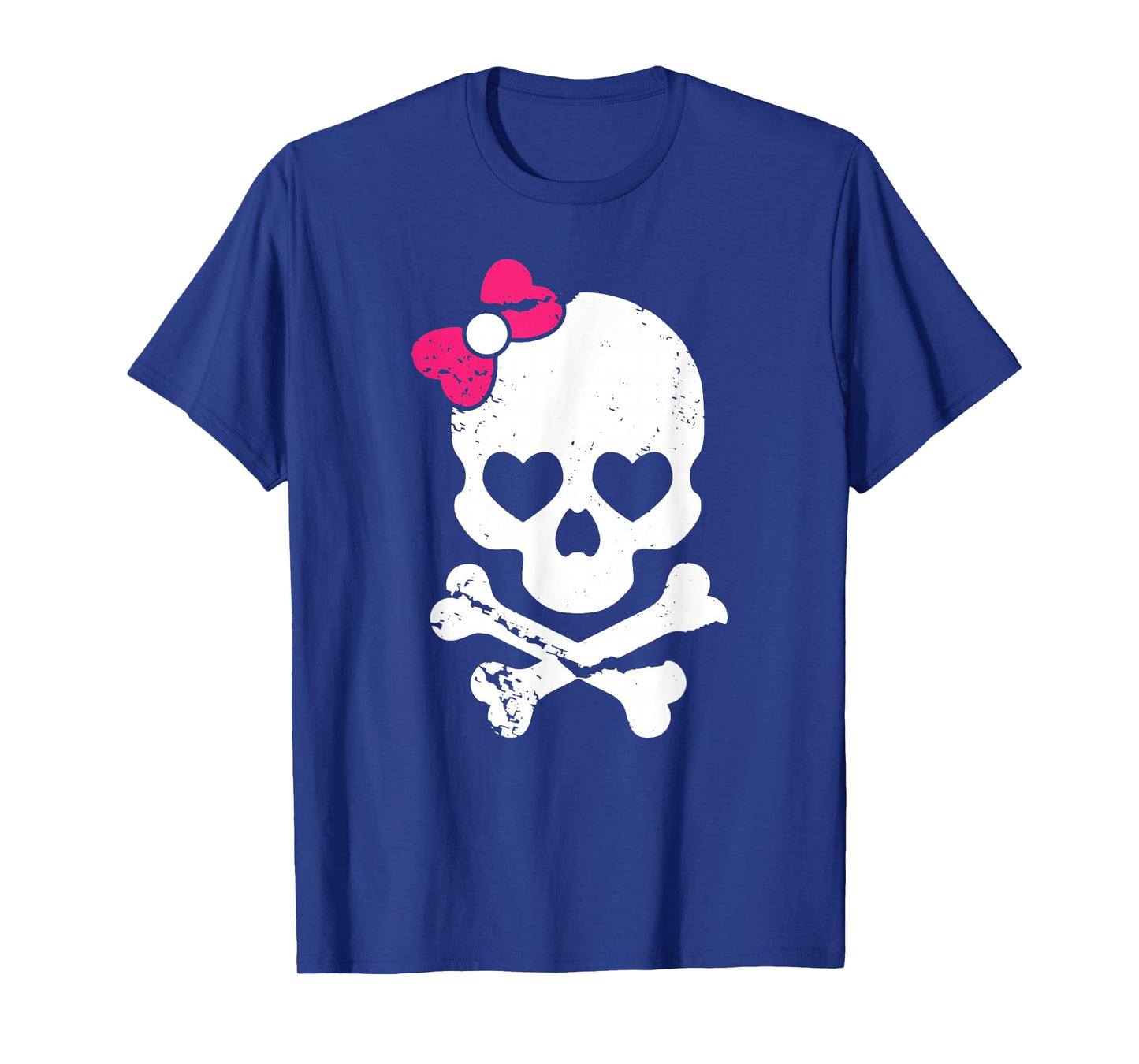 Cute Skull and Cross Bone Pink Bow Tie Women Girls Adorable Premium T-Shirt