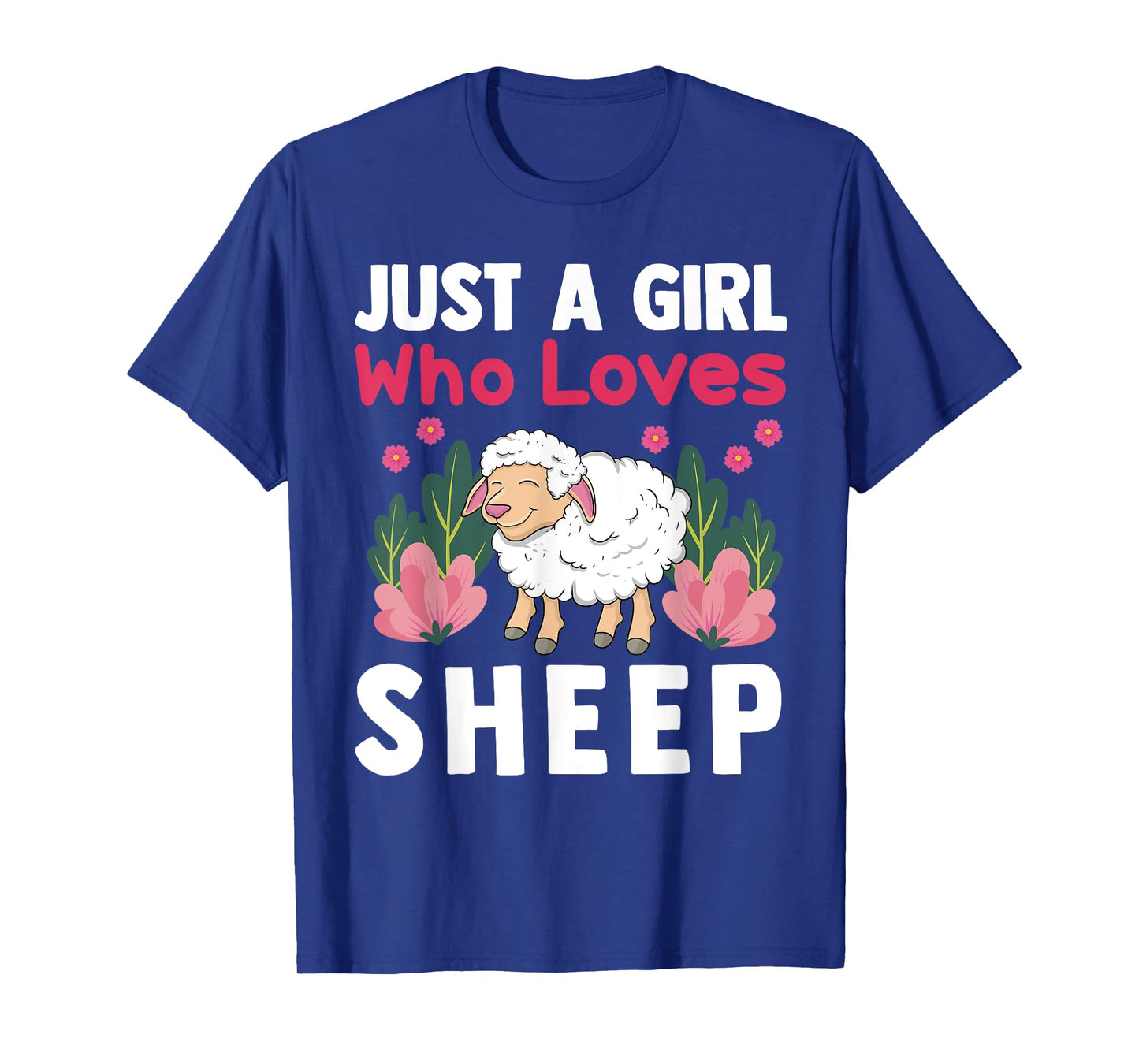Cute Sheep Art For Sheep Lover Women Girls Kids Farm Animal T-Shirt