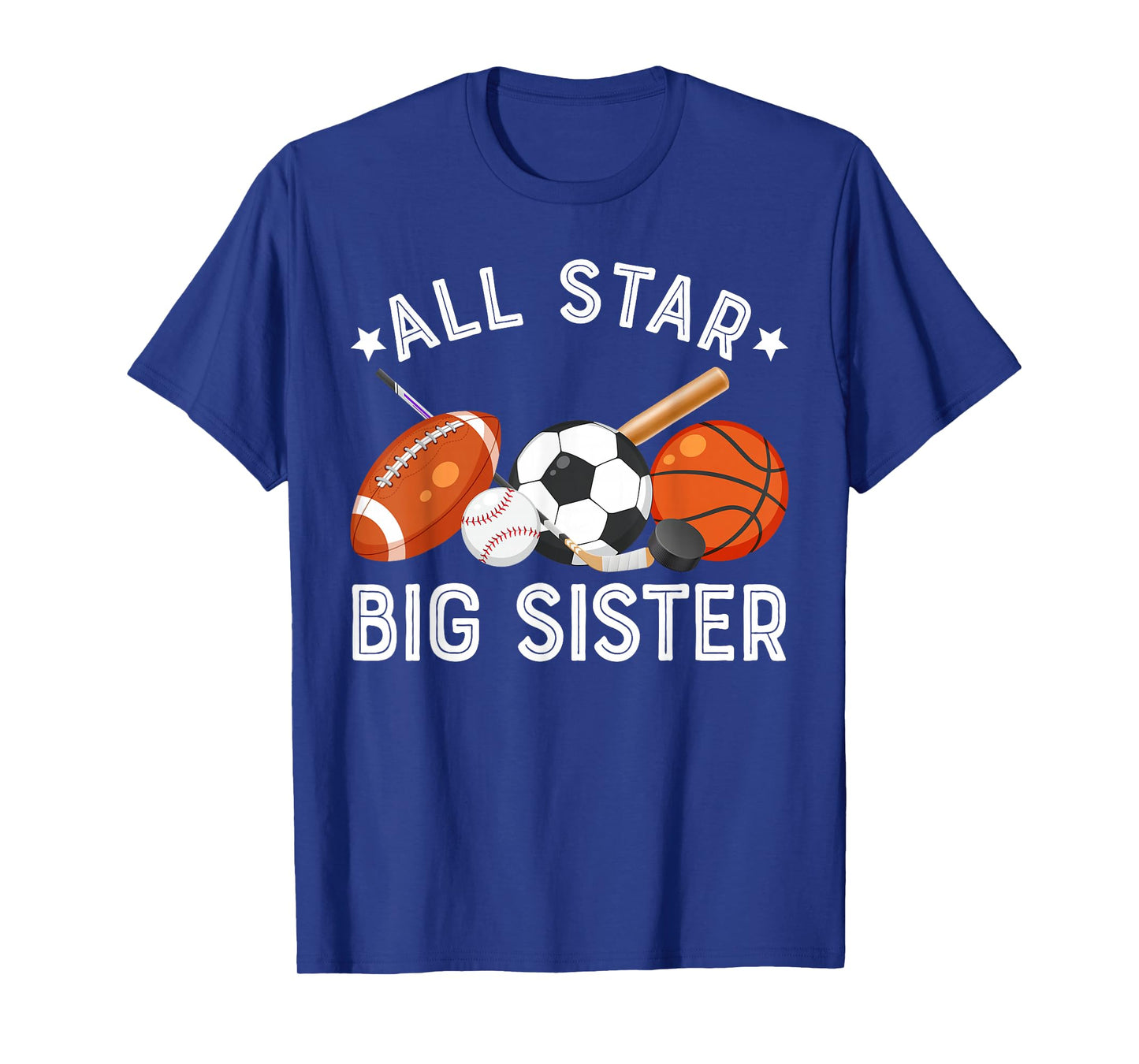 All Star Big Sister Of The Birthday Basketball Soccer Sport T-Shirt