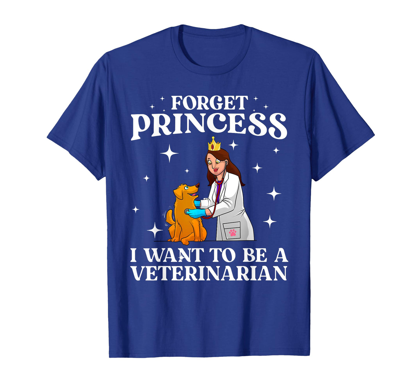 Cool Veterinarian Art For Women Girls Kids Vet Tech Student T-Shirt