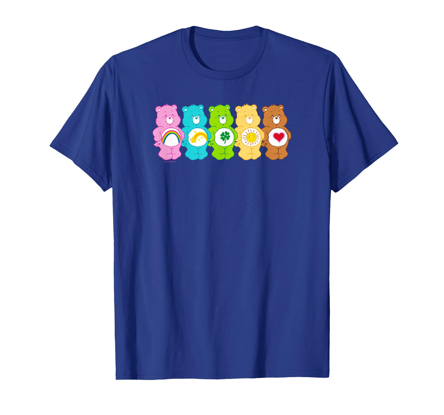 Care Bears Vintage Classic Rainbow Bears Group Line Up T-Shirt