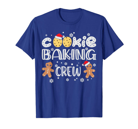 Cookie Baking Crew Gingerbread Men with Xmas Hats T-Shirt