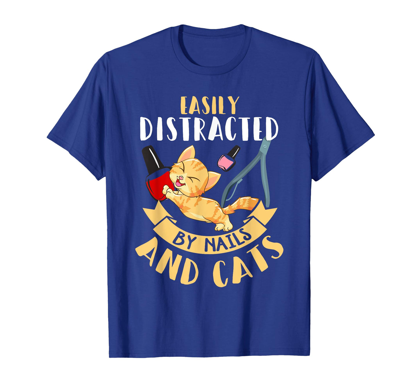 Nail Tech Shirt Funny Cat Lover Humor Nail Technician Gift T-Shirt