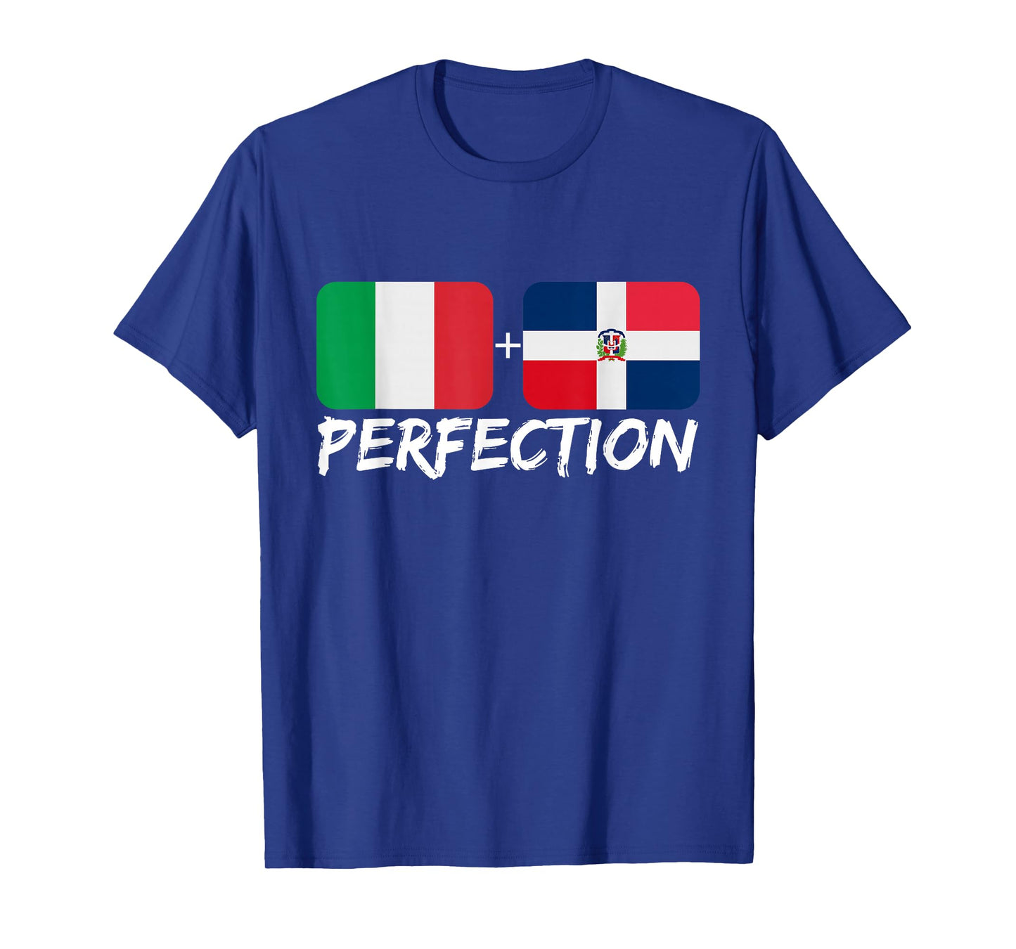 Italian Plus Dominican Perfection Heritage Flag T-Shirt