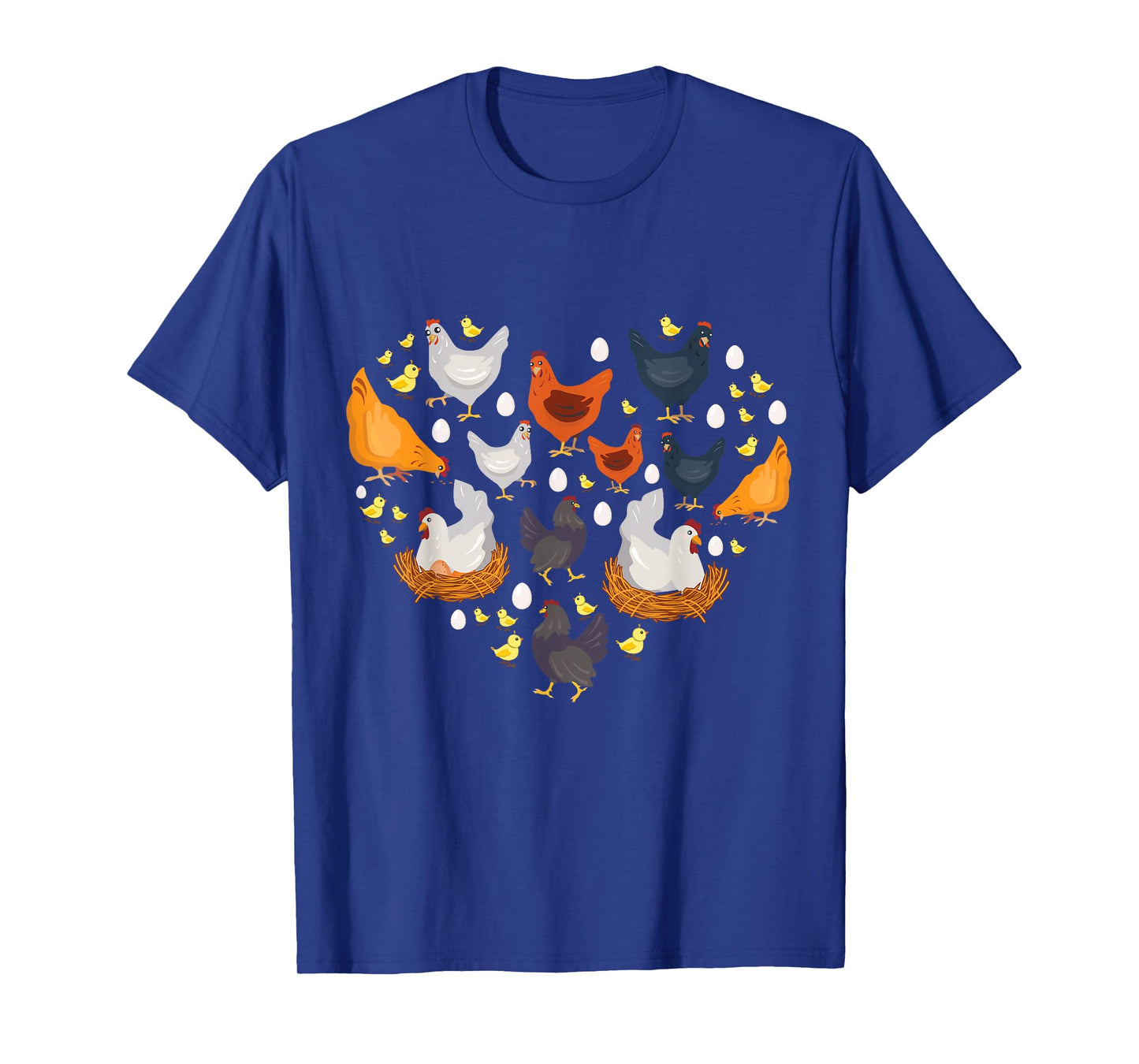 Chickens heart love chicken lady women men kids farmer gift T-Shirt