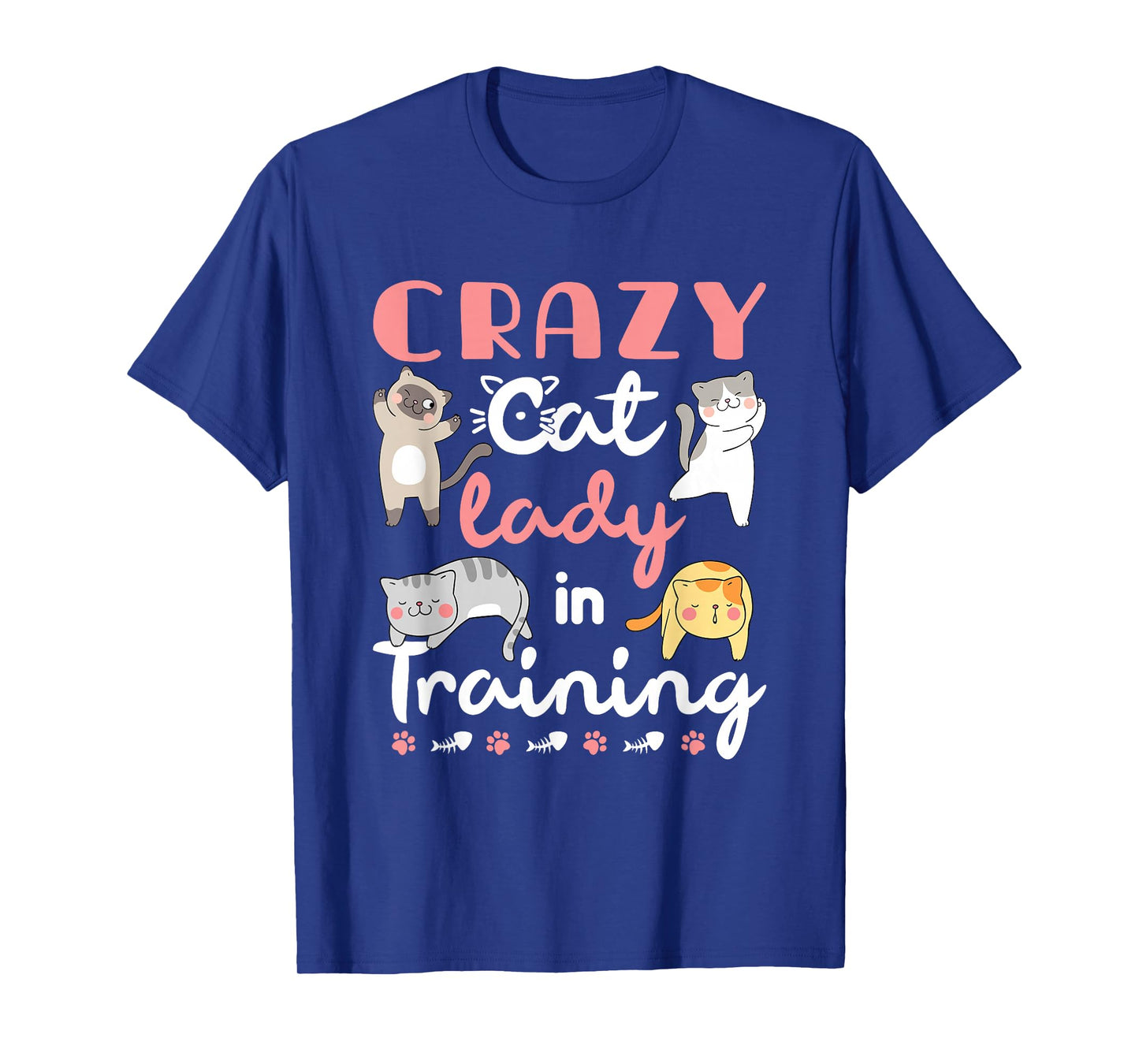 Crazy Cat Lady in Training Women Girls Kitty Cats T-Shirt