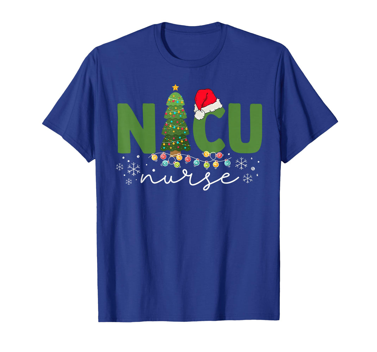 NICU Nurse Neonatal Intensive Care Unit Christmas Nursing T-Shirt