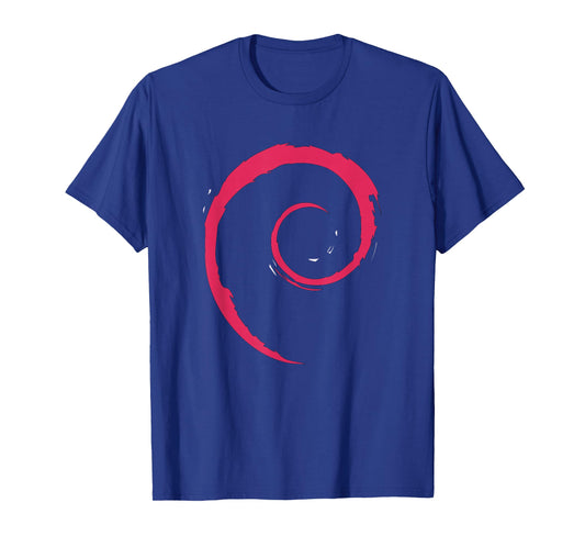Cool T-Shirt - Debian Spiral Minimalist Tee T-Shirt