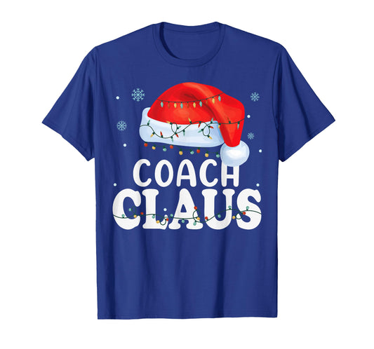 Coach Santa Claus Christmas Funny Matching Costume T-Shirt