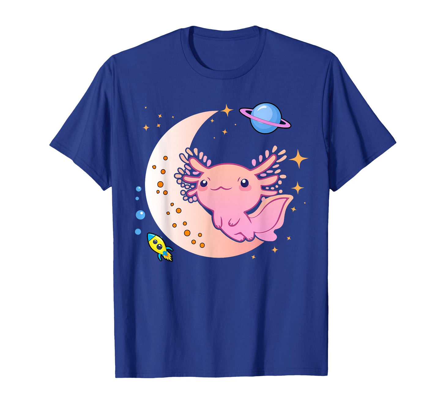 Cute Space Axolotl-Shirt Kids Teen Girl Kawaii Pastel Goth T-Shirt