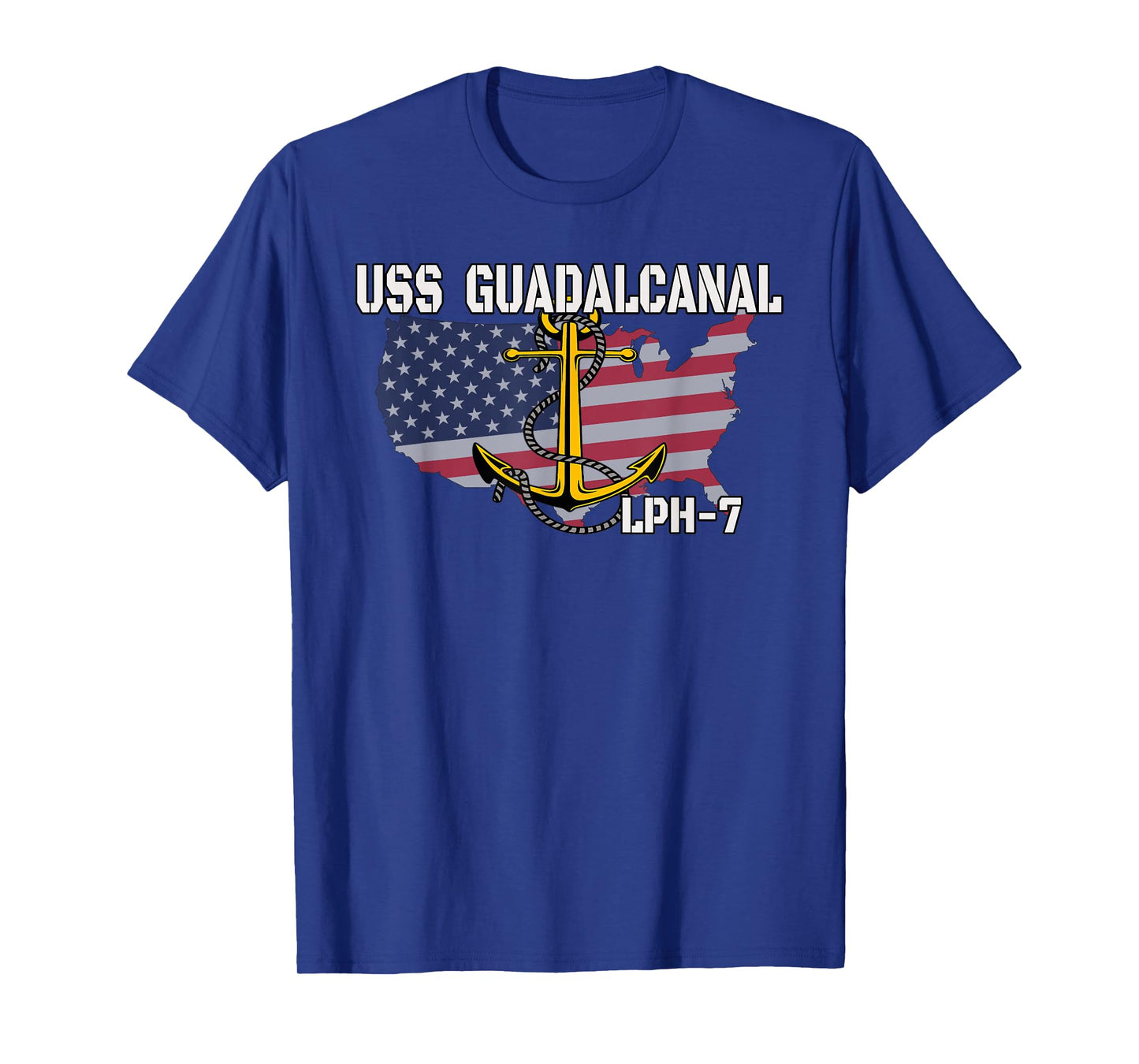 USS Guadalcanal LPH-7 Landing Platform Helicopter Veterans T-Shirt