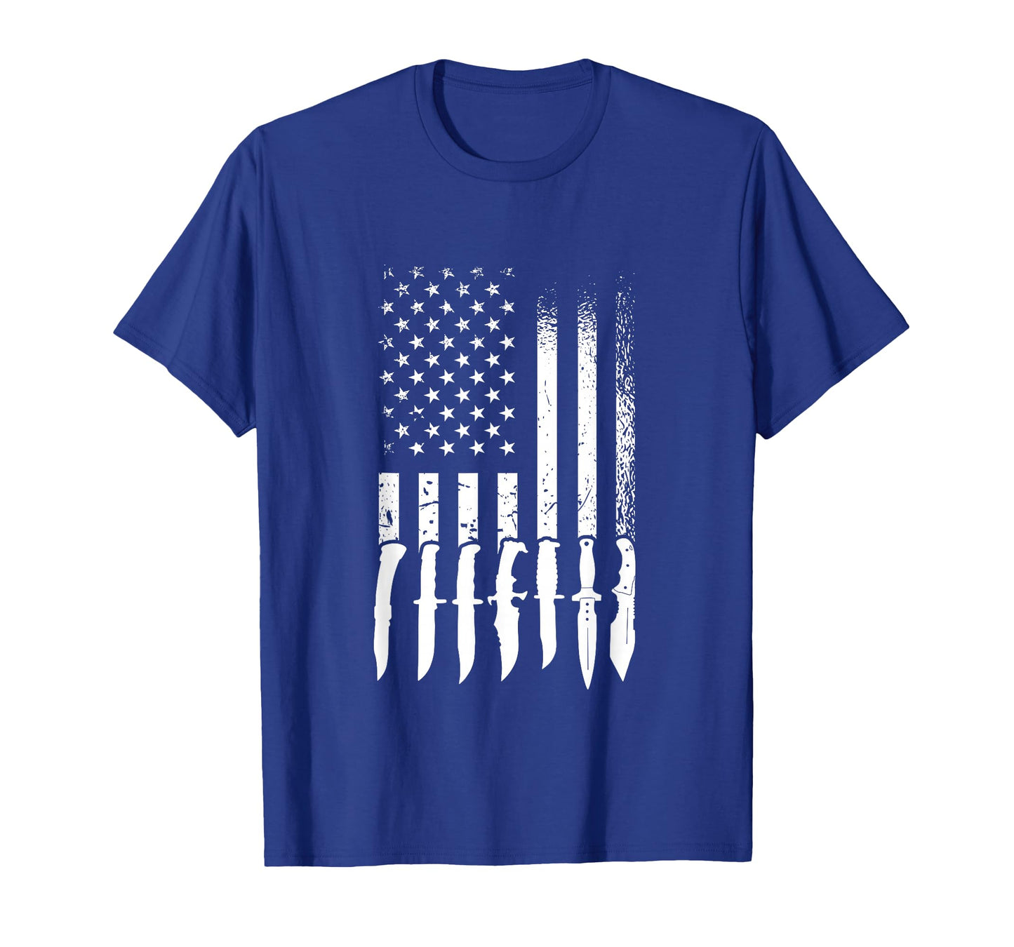 US Flag Knife Enthusiast, Knife Collection T-Shirt