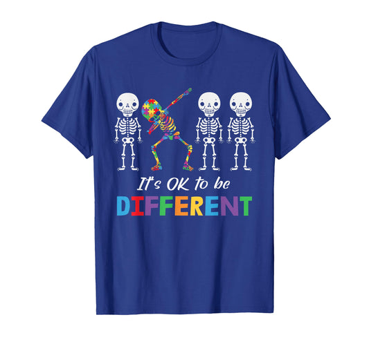 Autism Awareness Shirt Women Kid Its Ok To Be Different T-Shirt