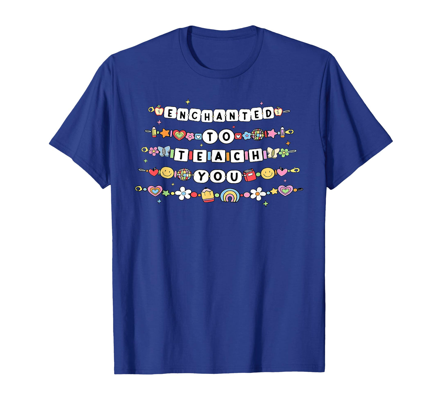 Enchanted To Teach You Friendship Bracelet Teacher Girl Kids T-Shirt