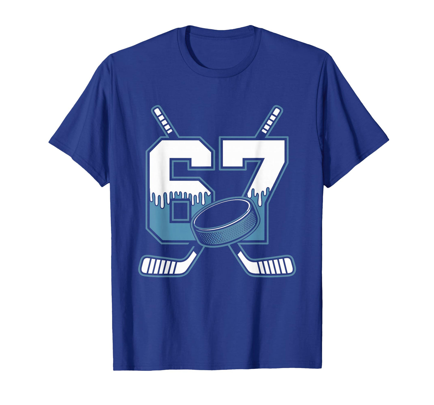 Hockey 67 Six Seven Alpha Slang 6 7 Meme Kids Teachers Boy T-Shirt