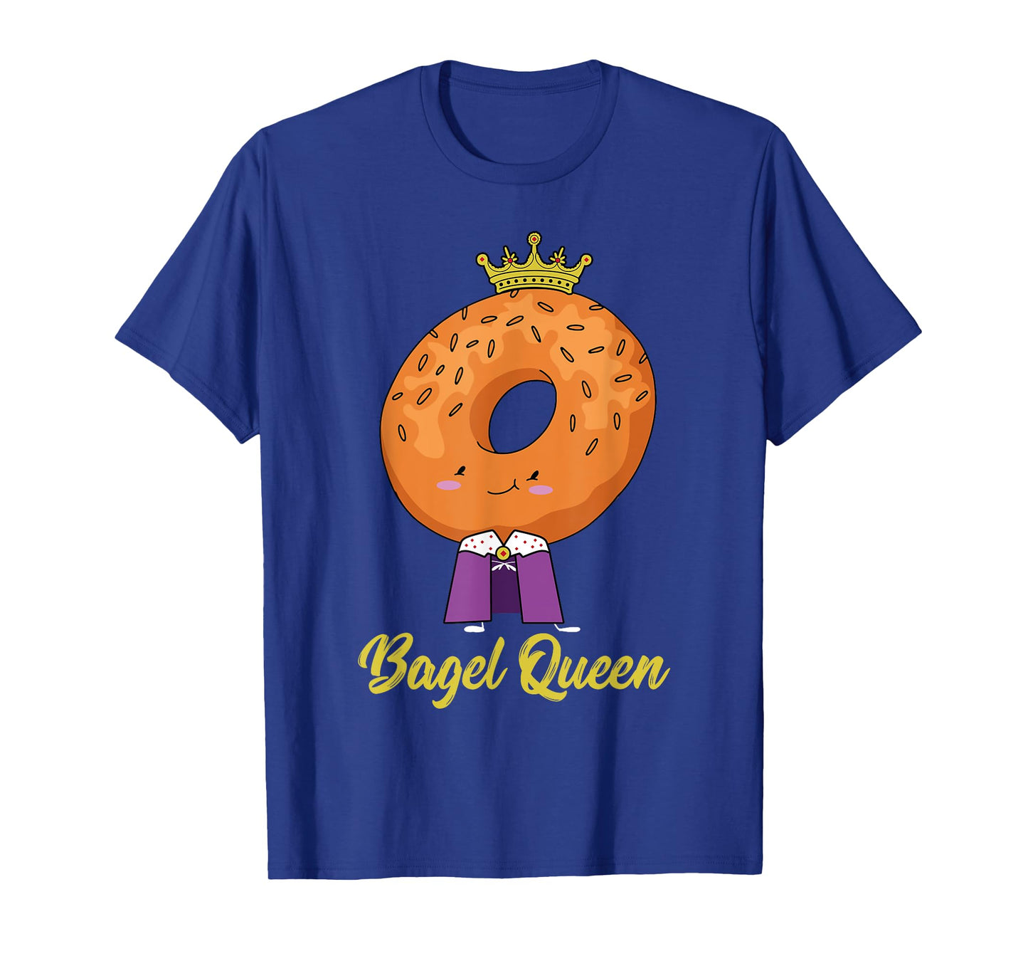 Bagel Lover Breakfast Bakery Food Funny Baking Bagel Queen T-Shirt