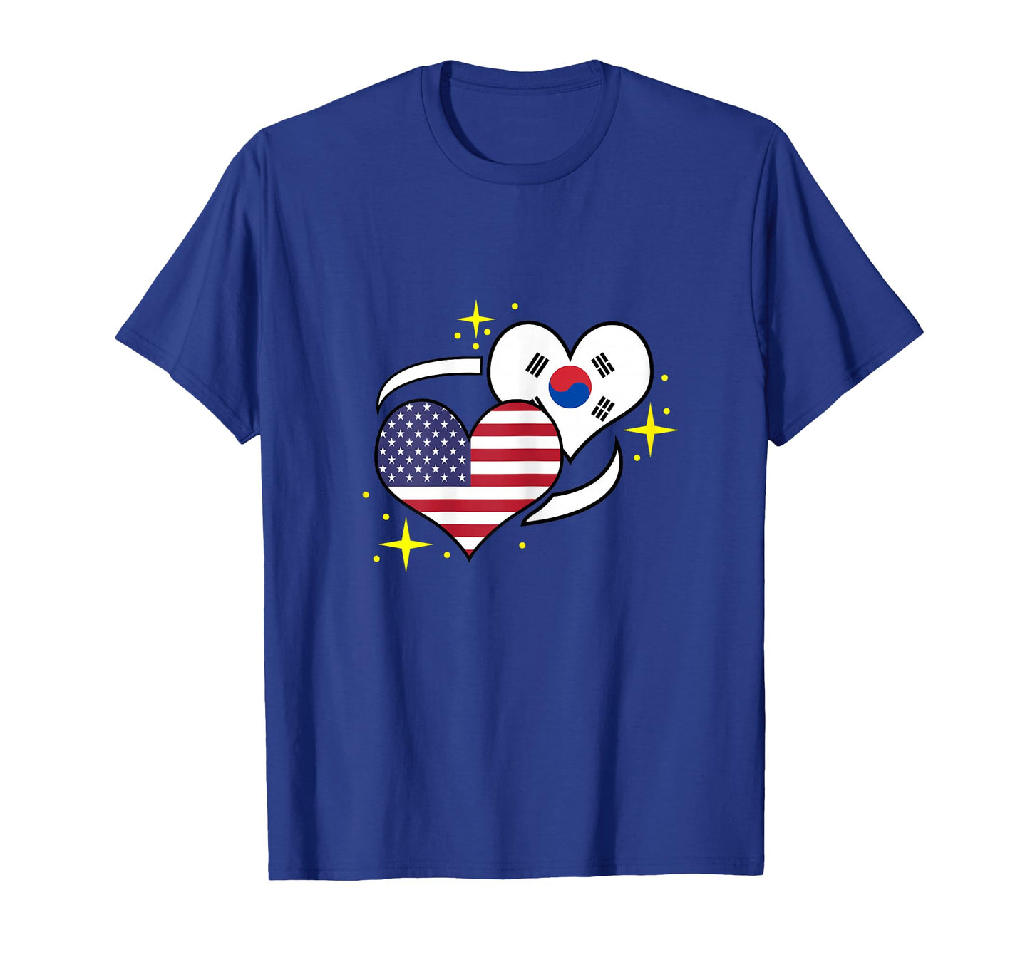 South Korean American Flag Heart South Korean Women T-Shirt