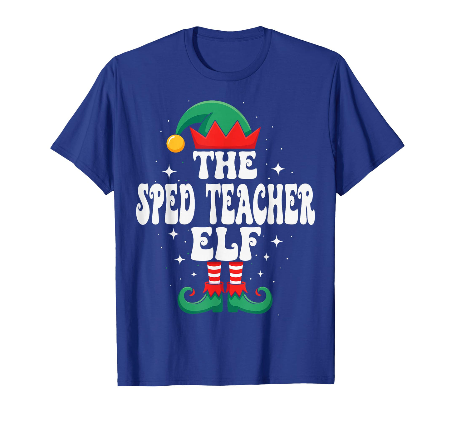 The Sped Teacher Elf Funny Christmas Matching Family T-Shirt