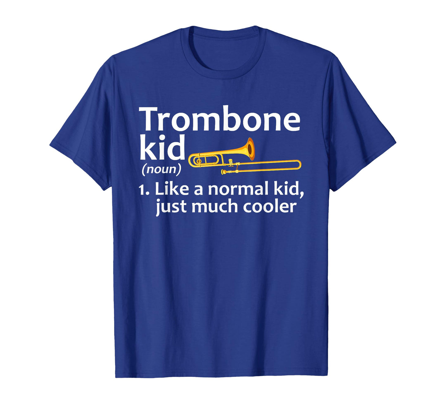 Trombone Art for Kids Boys Girls Jazz Music Trombone Player T-Shirt