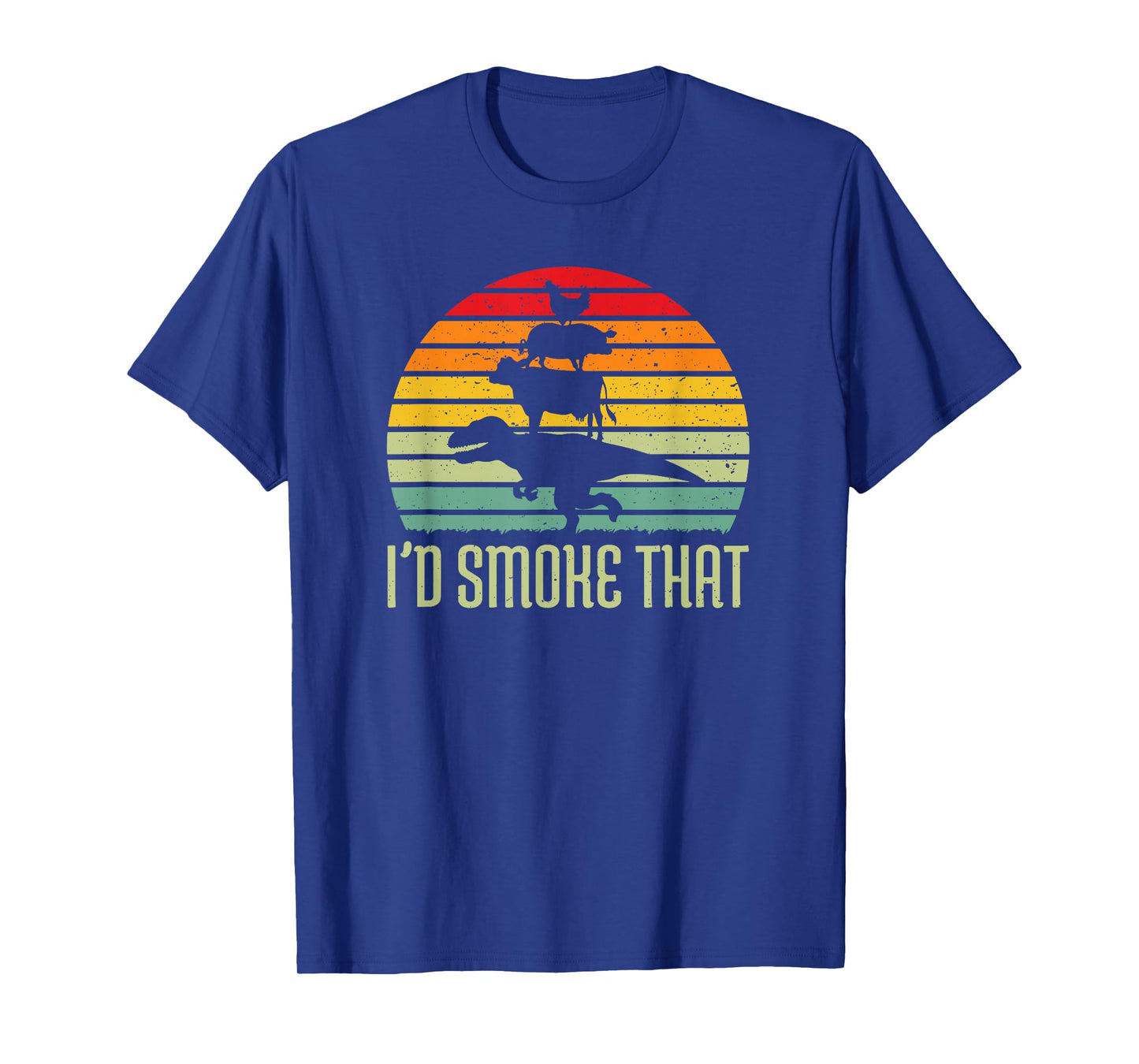 Barbecue Dinosaur BBQ Meat Grilling Smoker Womens & Mens T-Shirt