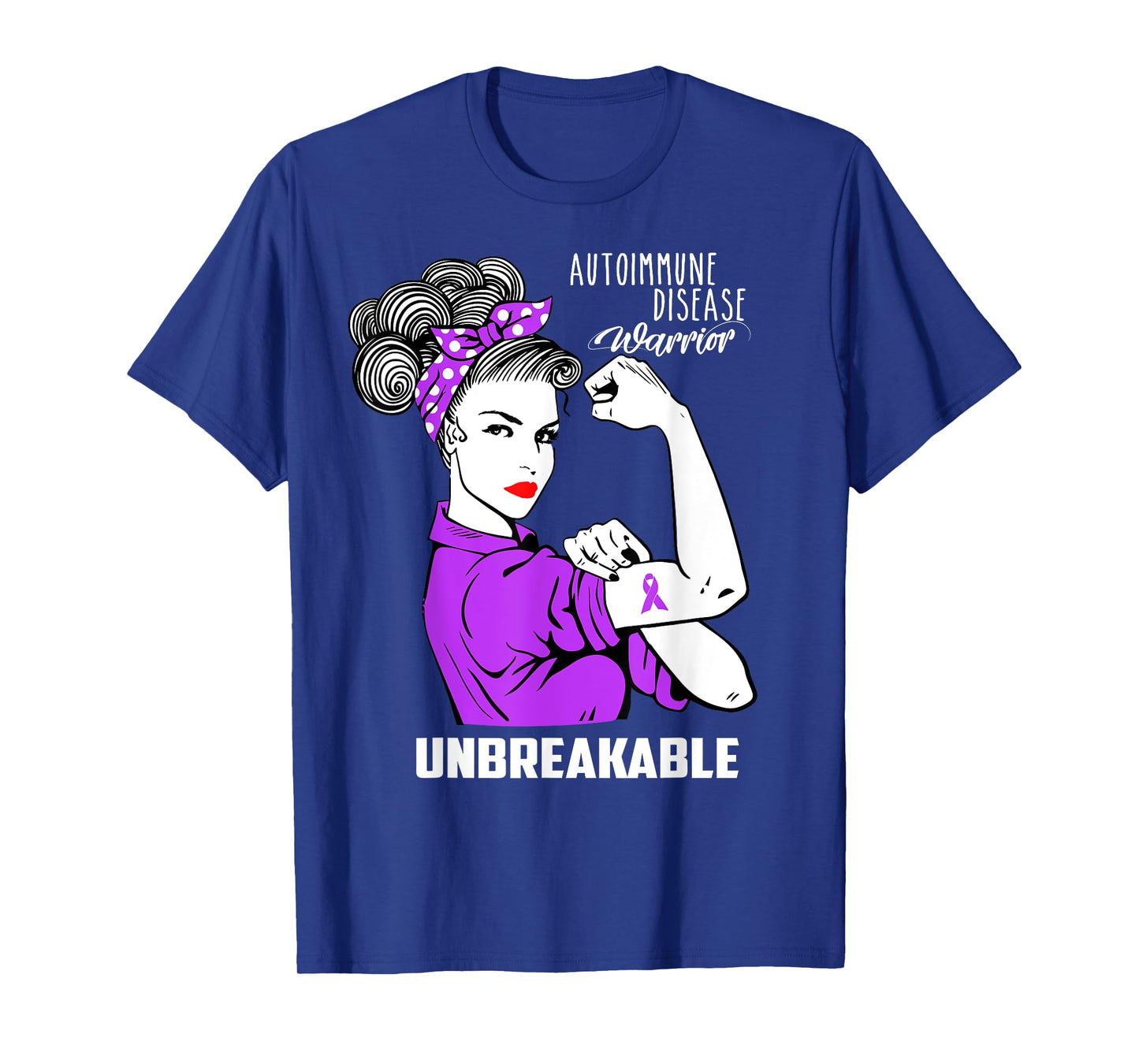 Autoimmune Disease Warrior Unbreakable Shirt Awareness Gift T-Shirt