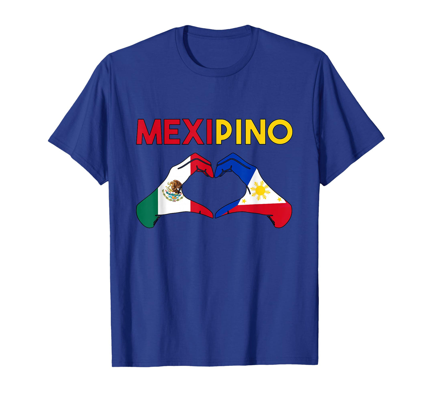 Philippines Mexico Filipino Mexipino Flag Day Mexican Heart T-Shirt