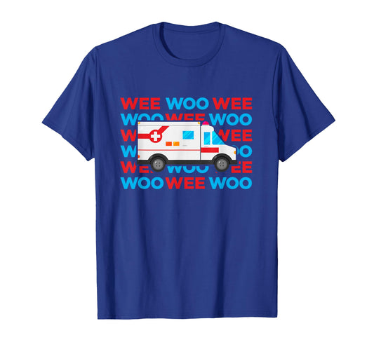 Ambulance EMT Paramedic for Kids Wee Woo Emergency T-Shirt