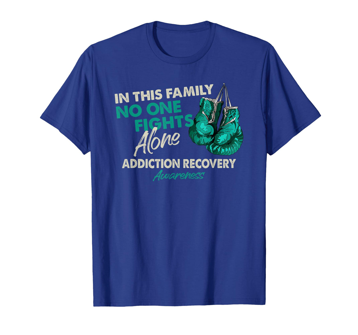 Addiction Recovery Awareness Month Gloves Ribbon T-Shirt