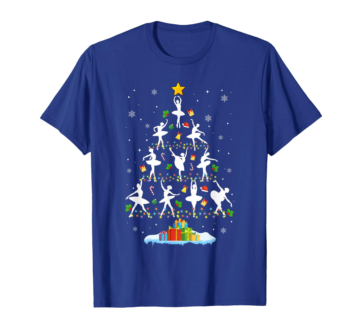 Ballet Christmas Tree Merry Christmas Ballet Dancer T-Shirt