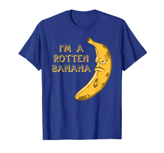 Banana Rotten Brown Frowning Face Fruit Lover T-Shirt